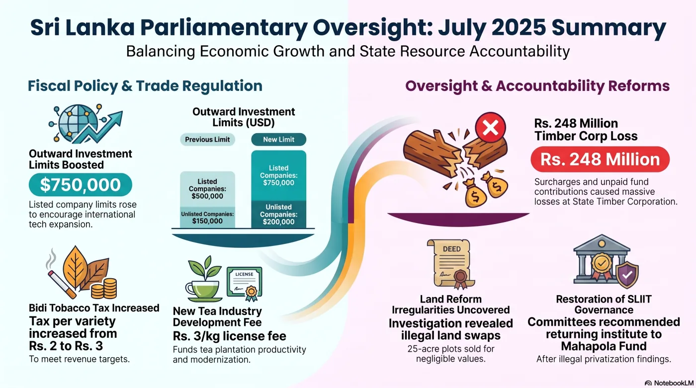AI-generated visual summary of the July 2025 committee report